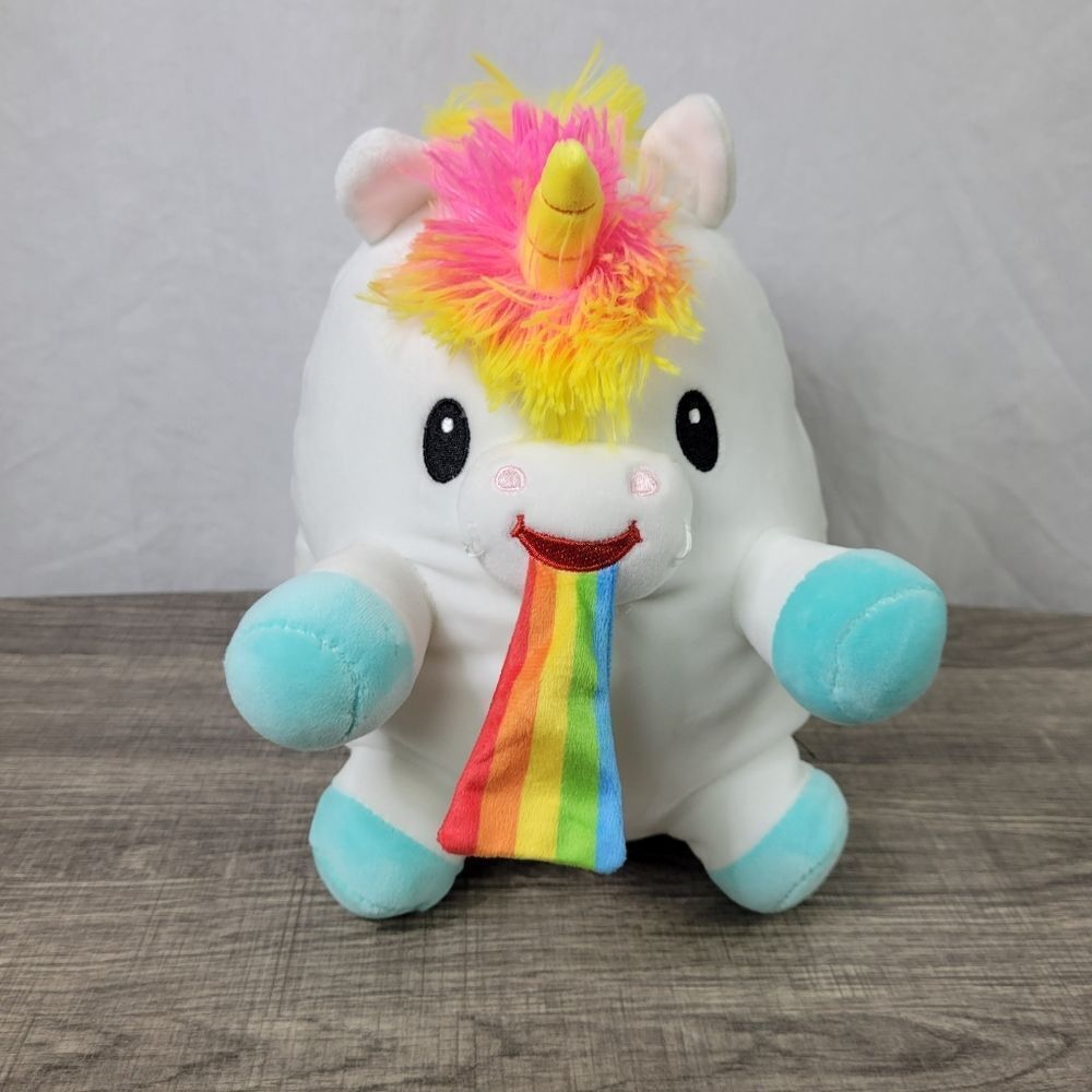 Fiestaβ 8" Rainbow Unicorn Plush Toy